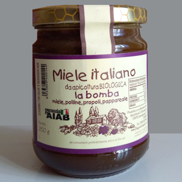 La bomba (bio)   miele, pappa reale, polline, propoli