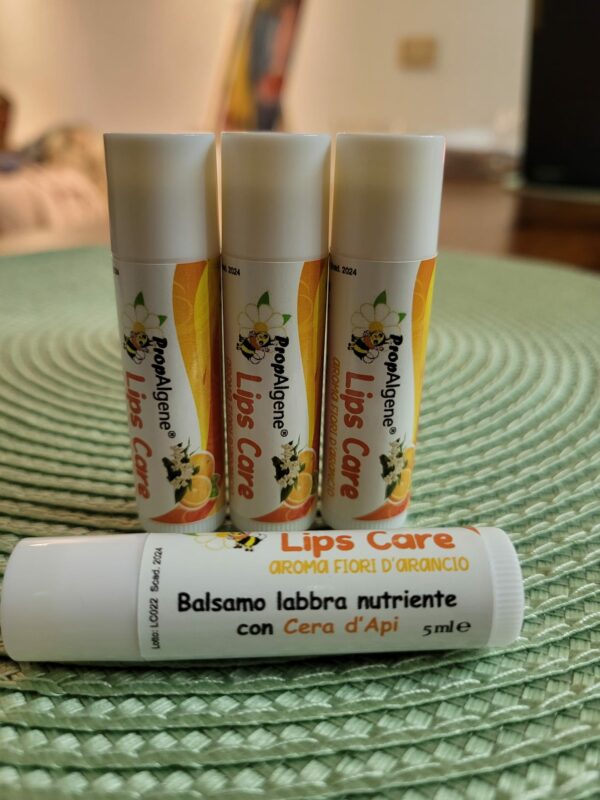 PropAlgene Lips Care Fiori d'Arancio - Balsamo Labbra con Cera d'Api purissima e Vit. E
